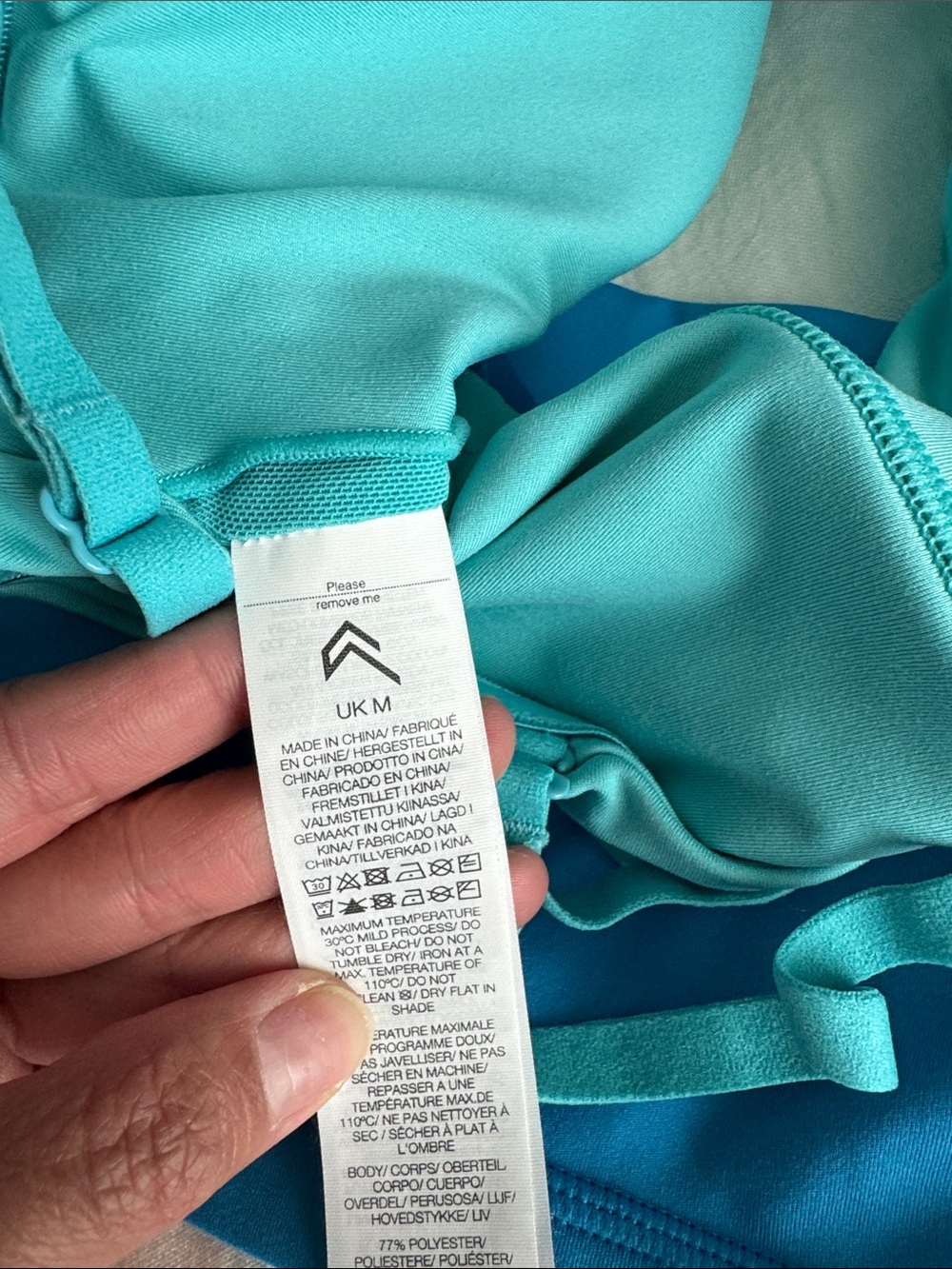Oner Active Blue & Aqua Bandeau Sports Bras - 2 Pack - Picture 2 of 2